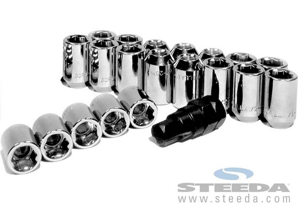 Gorilla Chrome Mustang Locking Lug Nuts